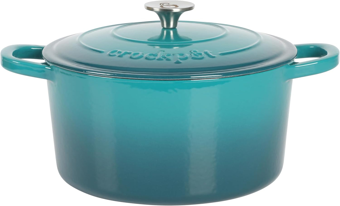3 Quart Enameled Cast Iron Dutch Oven – Aqua - Curated Catalog S4