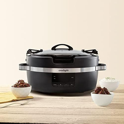 Thermoshield 6 Quart Slow Cooker with Carry Handles - Curated Catalog F0