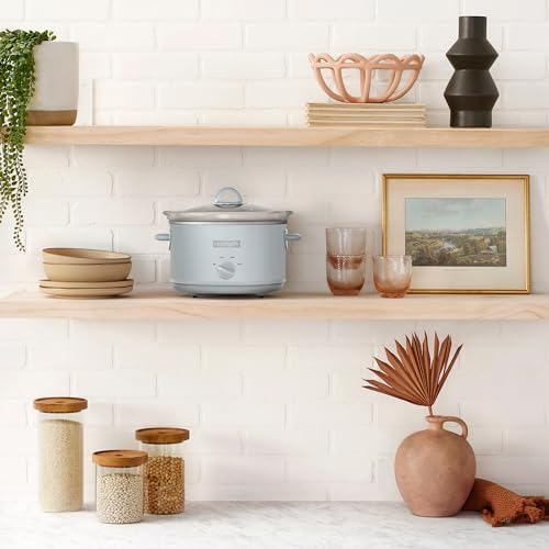4.5 Quart Manual Slow Cooker – Macaroon Blue - Curated Catalog T7
