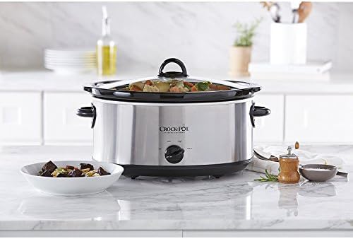 7 Quart Oval Manual Slow Cooker – Stainless Steel - Curated Catalog J5