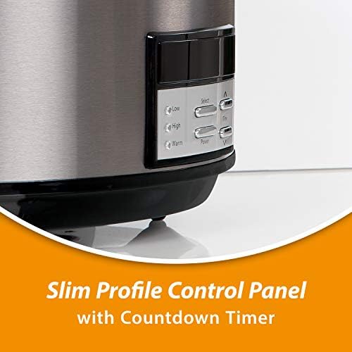 8 Quart Programmable Slow Cooker with Auto Warm - Curated Catalog C1