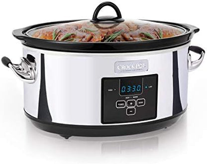 7 Quart Programmable Slow Cooker – Polished Platinum - Curated Catalog G6
