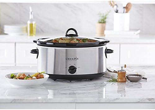 7 Quart Oval Manual Slow Cooker – Stainless Steel - Curated Catalog J5