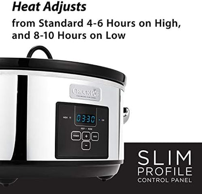 7 Quart Programmable Slow Cooker – Polished Platinum - Curated Catalog G6