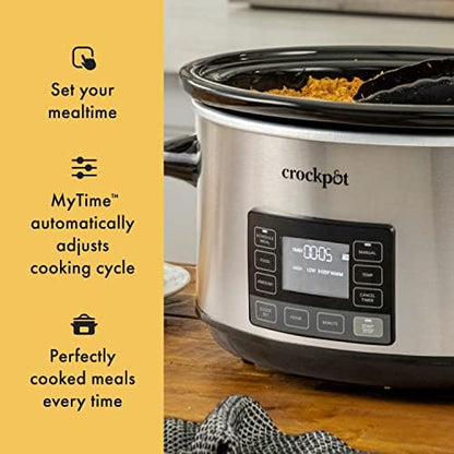 7 Quart Portable Programmable Slow Cooker with Timer - Curated Catalog V7