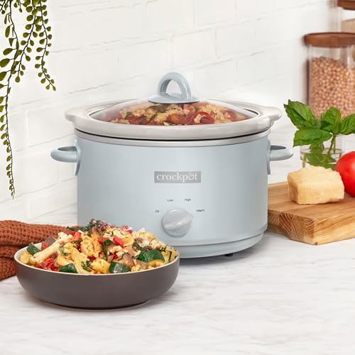 4.5 Quart Manual Slow Cooker – Macaroon Blue - Curated Catalog W7
