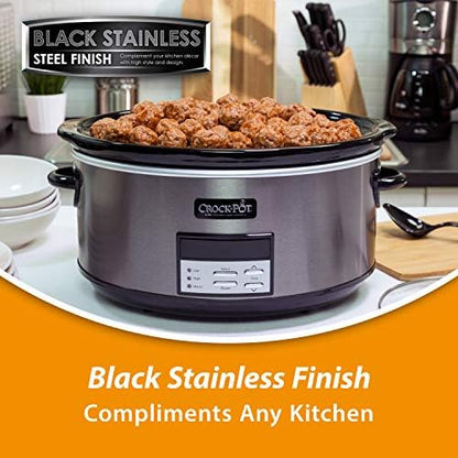 8 Quart Programmable Slow Cooker with Auto Warm - Curated Catalog C1