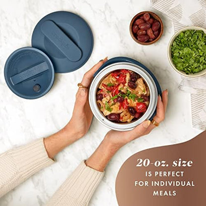 Electric Lunch Box Food Warmer 20oz – Faded Blue - Curated Catalog S6