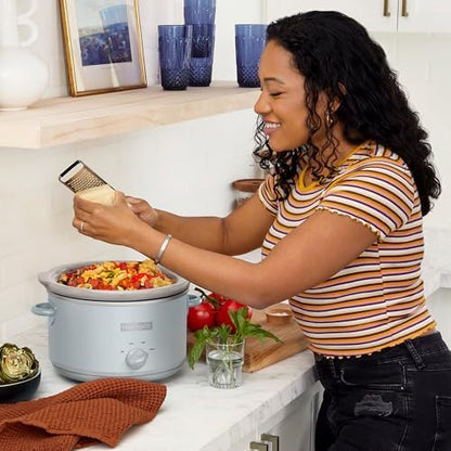 4.5 Quart Manual Slow Cooker – Macaroon Blue - Curated Catalog W7