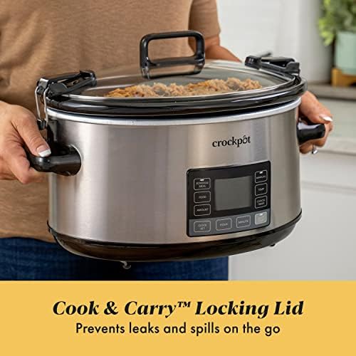 7 Quart Portable Programmable Slow Cooker with Timer - Curated Catalog V7