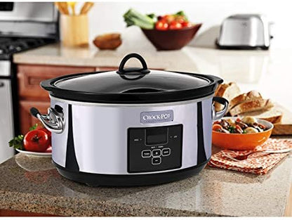 7 Quart Programmable Slow Cooker – Polished Platinum - Curated Catalog G6