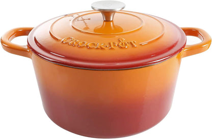 3 Quart Enameled Cast Iron Dutch Oven – Aqua - Curated Catalog S4