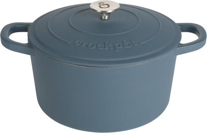 3 Quart Enameled Cast Iron Dutch Oven – Aqua - Curated Catalog S4
