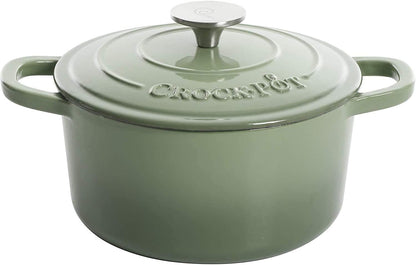 3 Quart Enameled Cast Iron Dutch Oven – Aqua - Curated Catalog S4