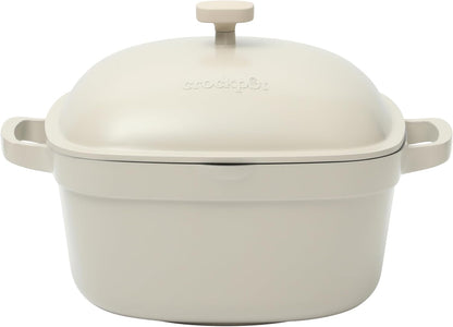 3 Quart Enameled Cast Iron Dutch Oven – Aqua - Curated Catalog S4